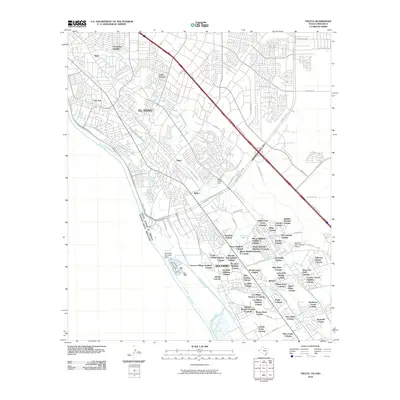 2010 Map of Ysleta, 2010 Print