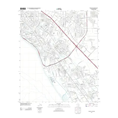 2012 Map of Ysleta, 2012 Print