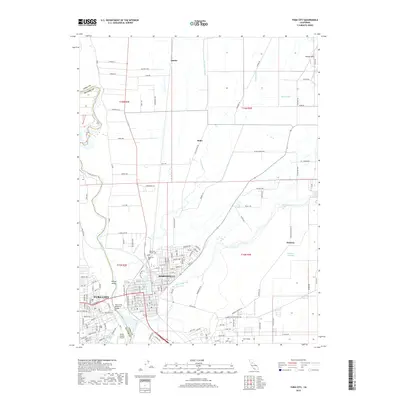 2018 Map of Yuba City, 2018 Print