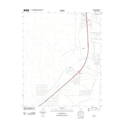 2011 Map of Yucca, 2011 Print