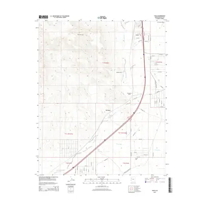 2014 Map of Yucca, 2014 Print