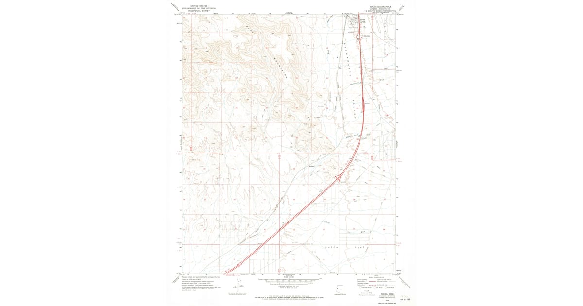 1970 Map Of Yucca AZ High Res Pastmaps 1970 Map Of Yucca AZ High Res Pastmaps