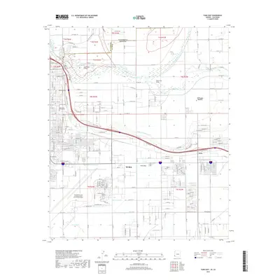 2018 Map of Yuma East, 2018 Print