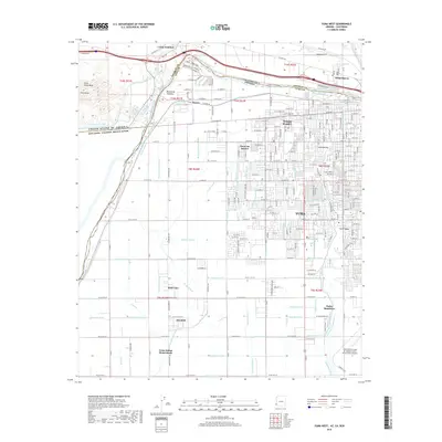 2018 Map of Yuma West, 2018 Print