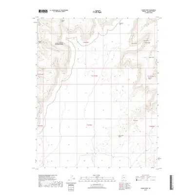 2018 Map of Yunosi Point, 2018 Print