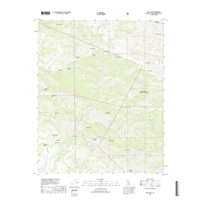 2018 Map of Zaca Lake, 2018 Print