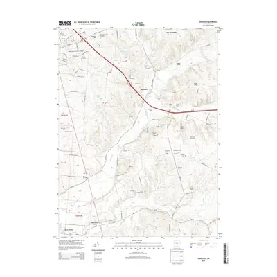 2013 Map of Zanesfield, 2013 Print