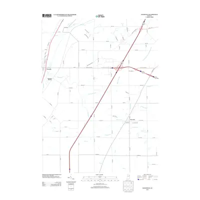 2013 Map of Zanesville, 2013 Print