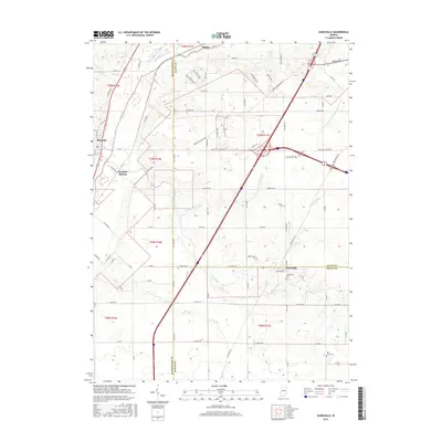 2016 Map of Zanesville, 2016 Print