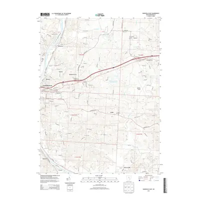 2013 Map of Zanesville East, 2013 Print