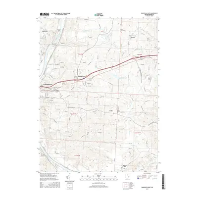 2016 Map of Zanesville East, 2016 Print
