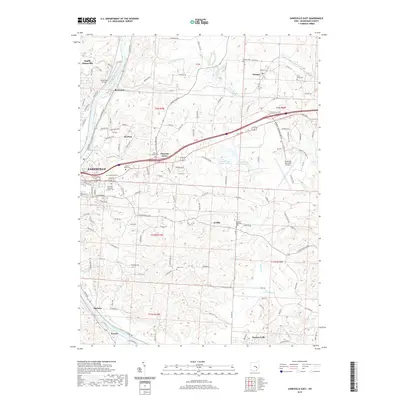 2019 Map of Zanesville East, 2019 Print