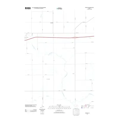 2013 Map of Zaneta, 2013 Print