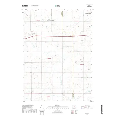 2018 Map of Zaneta, 2018 Print
