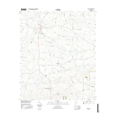 2017 Map of Zebulon, 2017 Print