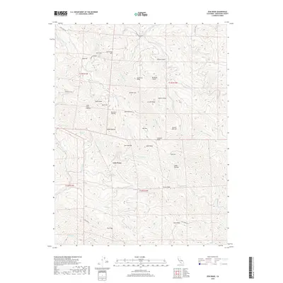 2018 Map of Zeni Ridge, 2018 Print
