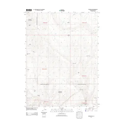 2013 Map of Zenobia Peak, 2013 Print