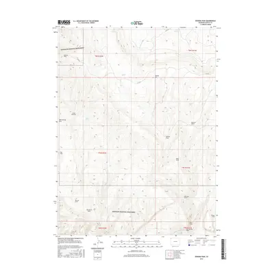 2016 Map of Zenobia Peak, 2016 Print