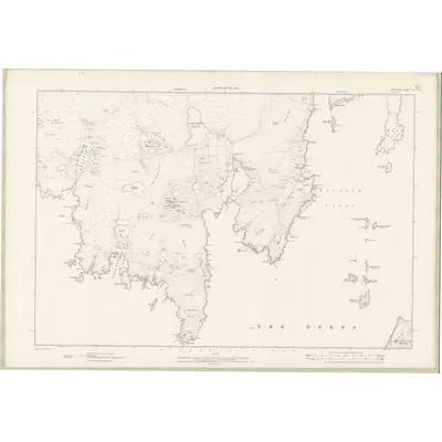 1900 Map of Zetland Sheet LI, 1902 Print