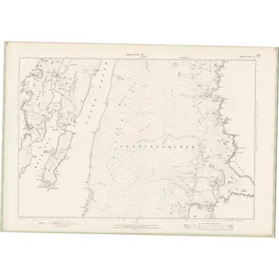 1900 Map of Zetland Sheet LIX, 1903 Print