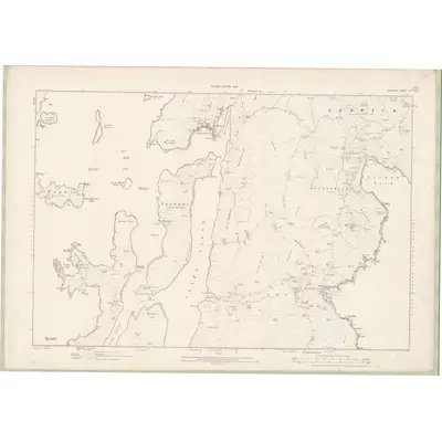 1900 Map of Zetland Sheet LVI, 1902 Print