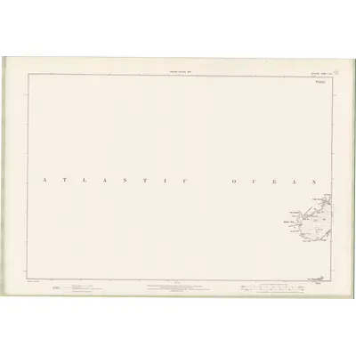 1900 Map of Zetland Sheet LVIII, 1903 Print