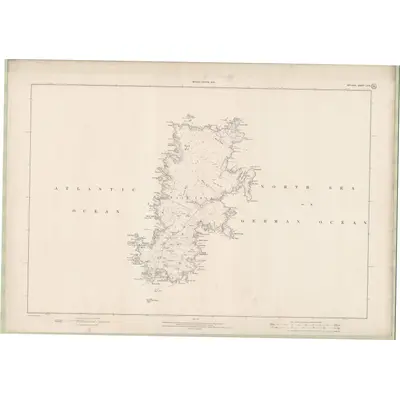 1900 Map of Zetland Sheet LXIX, 1903 Print