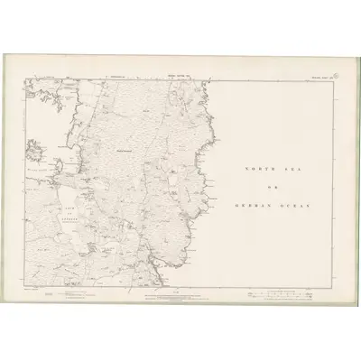 1900 Map of Zetland Sheet LXV, 1903 Print