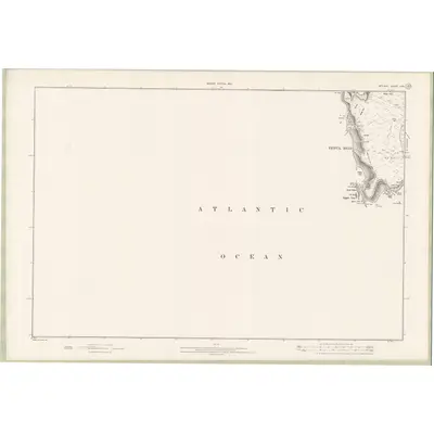 1900 Map of Zetland Sheet LXVI, 1903 Print