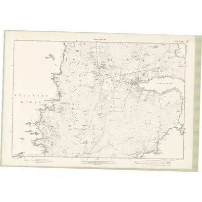 1900 Map of Zetland Sheet V, 1902 Print