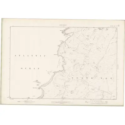 1900 Map of Zetland Sheet XIV, 1903 Print