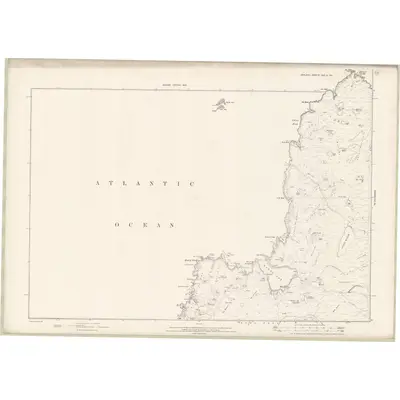1900 Map of Zetland Sheet XIVa & XIX, 1902 Print