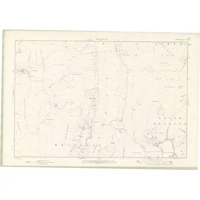 1900 Map of Zetland Sheet XLIII, 1902 Print