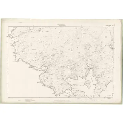 1900 Map of Zetland Sheet XLVI, 1903 Print