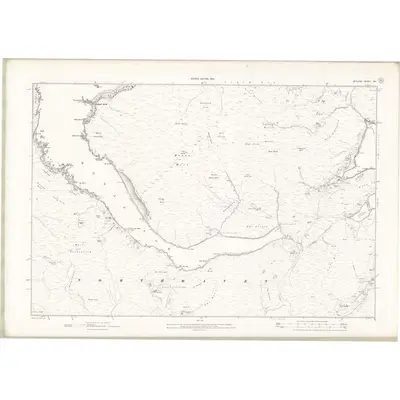1900 Map of Zetland Sheet XX, 1903 Print