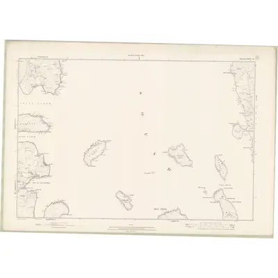 1900 Map of Zetland Sheet XXI, 1902 Print