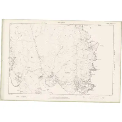1900 Map of Zetland Sheet XXII, 1903 Print