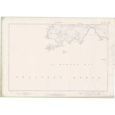 1900 Map of Zetland Sheet XXIII, 1902 Print