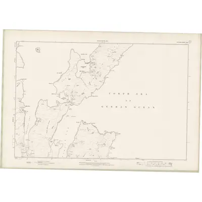 1900 Map of Zetland Sheet XXXI, 1903 Print