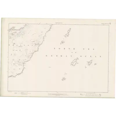 1900 Map of Zetland Sheet XXXIX, 1902 Print