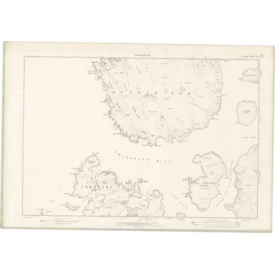 1900 Map of Zetland Sheet XXXVI, 1902 Print