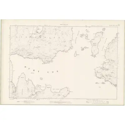 1900 Map of Zetland Sheet XXXVIII, 1902 Print