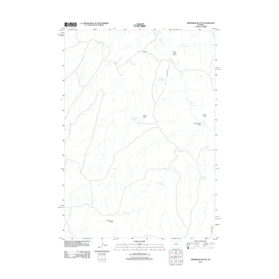2012 Map of Zimmerman Buttes, 2012 Print
