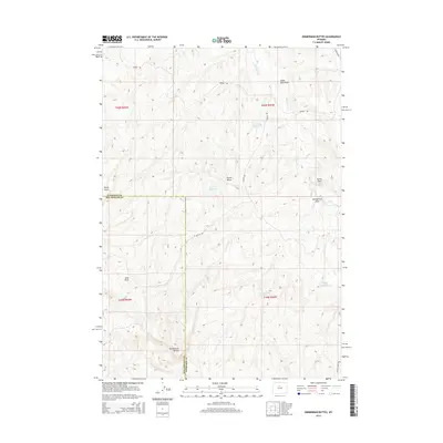 2015 Map of Zimmerman Buttes, 2015 Print