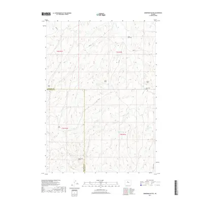 2017 Map of Zimmerman Buttes, 2017 Print