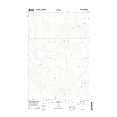 2014 Map of Ziner Butte, 2014 Print