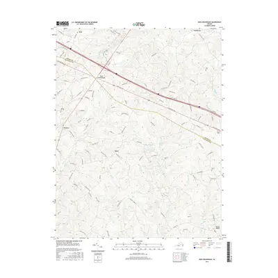 2016 Map of Zion Crossroads, 2016 Print