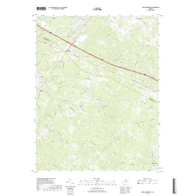 2019 Map of Zion Crossroads, 2019 Print