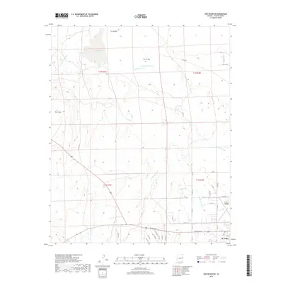 2018 Map of Zion Reservoir, 2018 Print