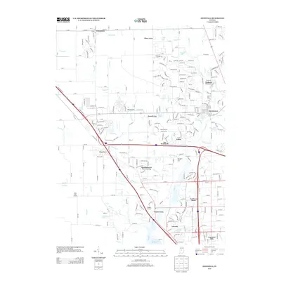 2013 Map of Zionsville, 2013 Print